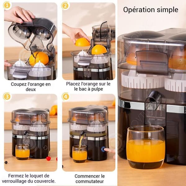 INN Elektrisk citruspress 100w stor lätt att rengöra elektrisk citruspress för citron/apelsin/grapefrukt press-apelsiner