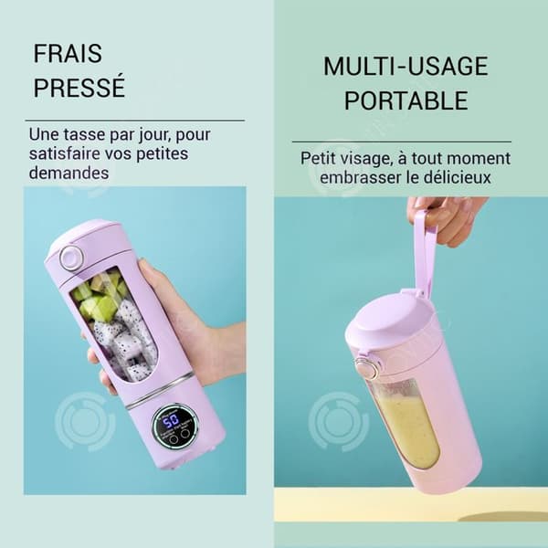 INN Petit vertikal juice extractor trådlös 700ml 50w 21000varv/min 1500mah digital display citruspress bärbar mini mixer