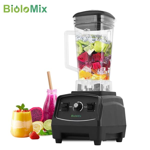 Blender Mixer Juicer, BPA fri, Høj effekt, SORT