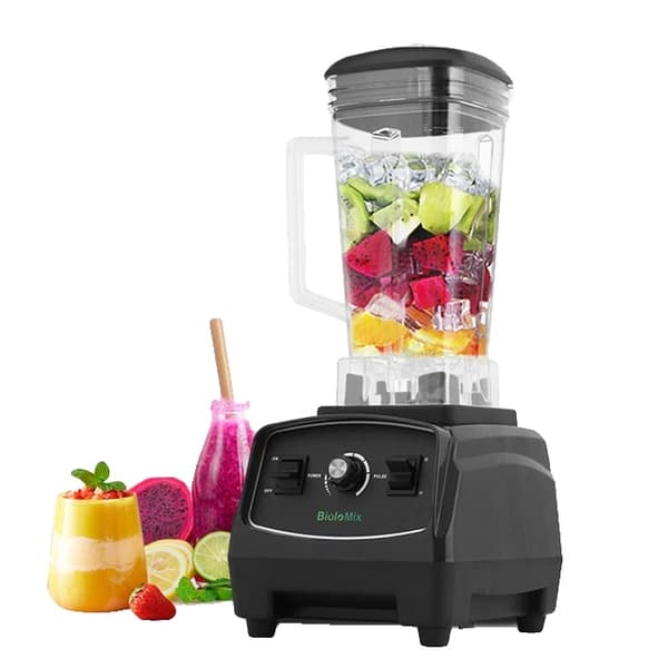 Blender Mixer Juicer, BPA fri, Høj effekt, SORT