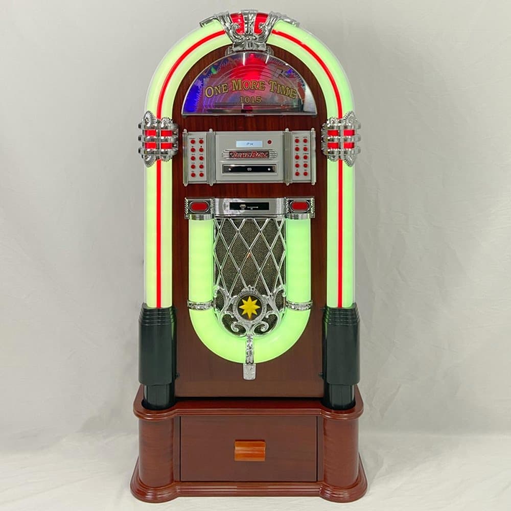Jukebox Retro 125cm - Med vinyl (CD/USB/Aux)