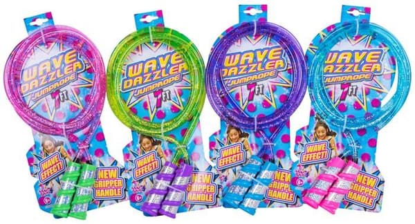 Wave Dazzler Jump Rope with Glitter Green