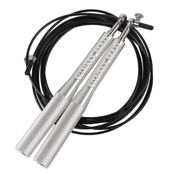 Fitness Mad Ultra Speed Rope Black/Silver One Size