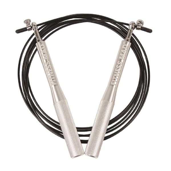 Fitness Mad Ultra Speed Rope Black/Silver One Size