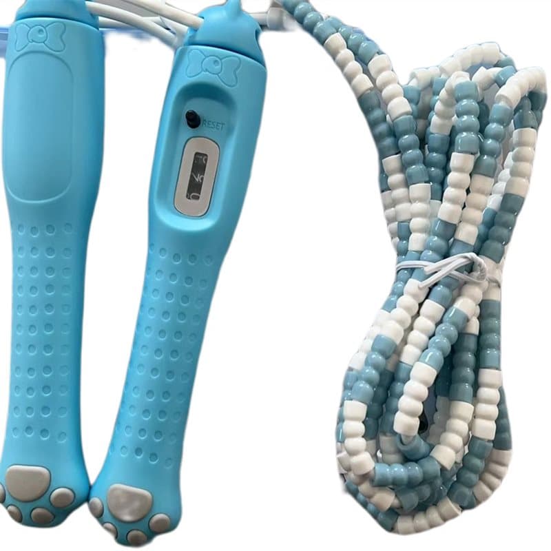 Justerbar mekanikerräknare för hopprep Blå