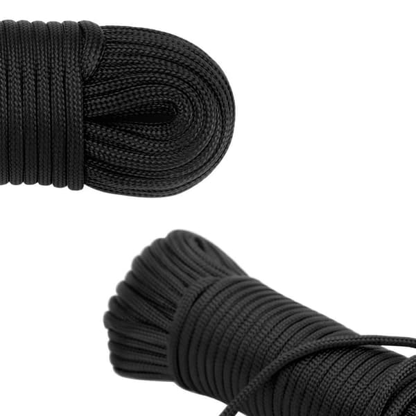 31 m hagetau i nylon 31 meter langt og 4 mm tykt Paracord-tau Slitesterkt og robust med 7 kjernetråder som er allsidig og fleksibelt