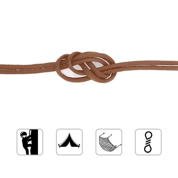 31 m hagetau i nylon 31 meter langt og 4 mm tykt Paracord-tau Slitesterkt og robust med 7 kjernetråder som er allsidig og fleksibelt
