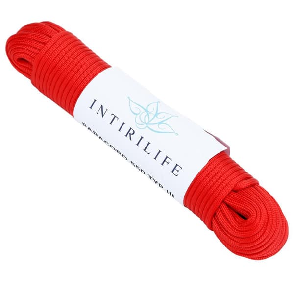 31 m hagetau i nylon 31 meter langt og 4 mm tykt Paracord-tau Slitesterkt og robust med 7 kjernetråder som er allsidig og fleksibelt