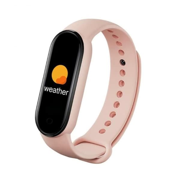 A01-Black M6 - M6 smartwatch, fysisk aktivitetsmätare, stegräknare, pulsmätare och