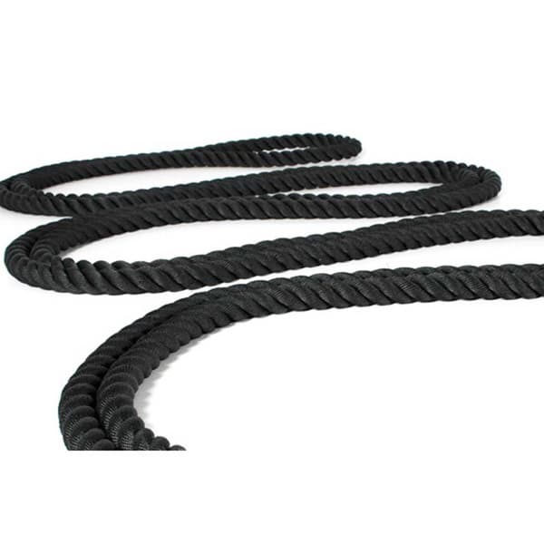 Olive Battle Rope With Nylon Cover 9 M Svart 9 kg