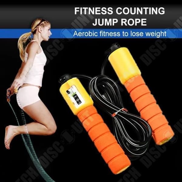 TD® Fitness Tillbehör - Kroppsbyggande,Rep Snabb hastighet Räkna Hopp Hopprep Sport Mothopprep - Röd typ