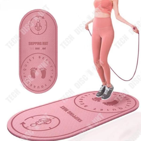 TD® Hopprepsmatta Ljudisolering Stötdämpande matta Hem Inomhus Fitness Dans Sport Hopprepsmatta