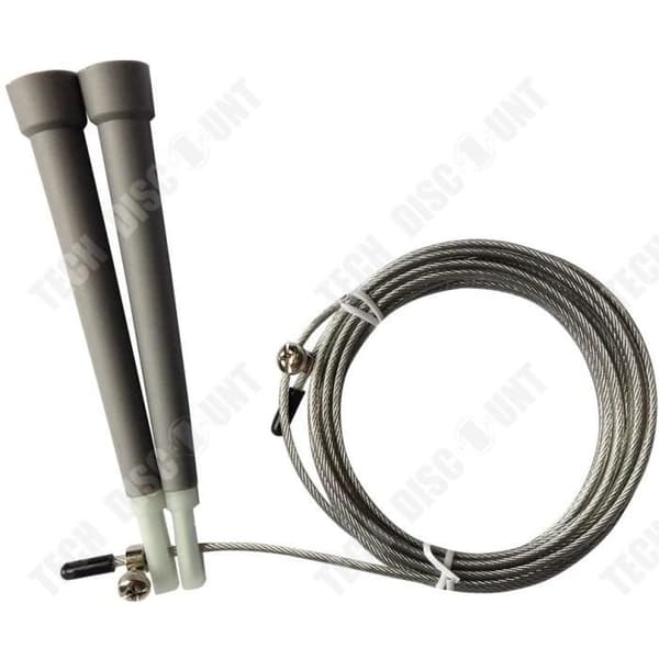 TD® Fine Jump Rope - Justerbar konditionsträning Crossfit Sport Träningsutrustning - Sport Grått rum