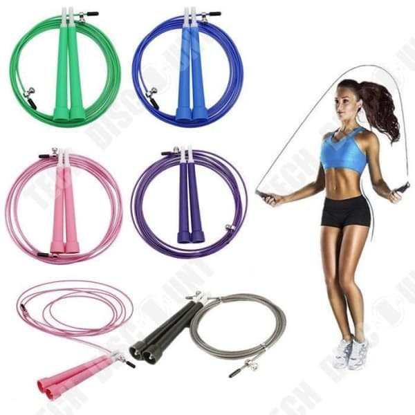 TD® Fitness Tillbehör - Kroppsbyggande, Hemgym Hastighet Hoppa Justerbart hopprep Sport Gå ner i vikt - Lila Typ
