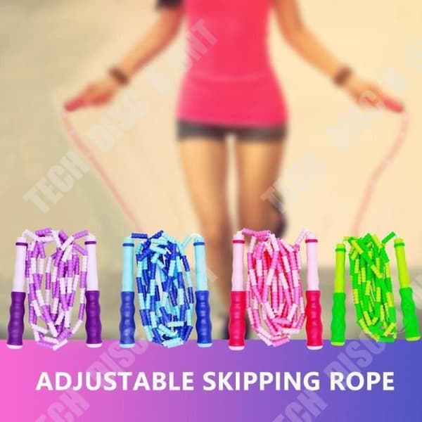 TD® Fitness Accessoarer - Bodybuilding, 3M Universal Bamboo Ledhopprep Justerbar 360° trasselbeständig - grön
