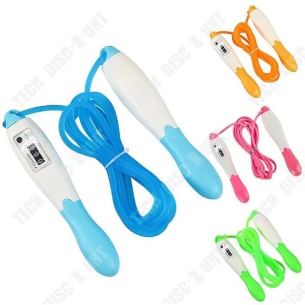 TD® hopprep 2,8m- Hastighetsjusterbart hopprep Plast- och stålkabel- Fitnessträning Crossfit Strong Boxing Blue