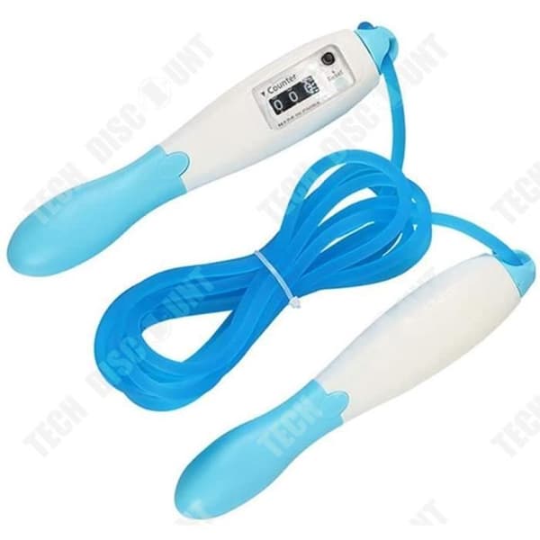 TD® hopprep 2,8m- Hastighetsjusterbart hopprep Plast- och stålkabel- Fitnessträning Crossfit Strong Boxing Blue