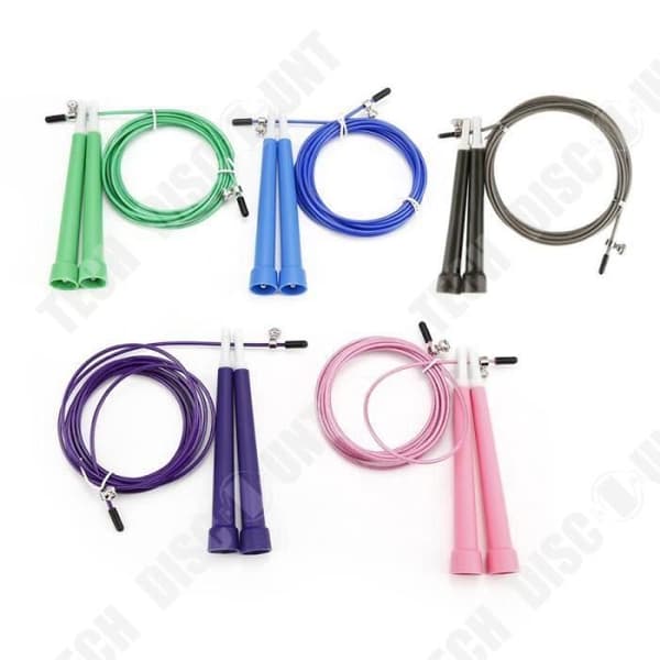 TD® Fitness Accessories - Bodybuilding,1PC 3M Enkelt hopprep Svamphopprep med Meter Sports Fitness - Typ 4 blå