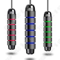 Miniatyrbild 3 av 4: TD® Fitness Tillbehör - Bodybuilding, Justerbar Boxning Hopprep Gym Viktad Jump Speed Rap för vuxna - Svart Blu Typ