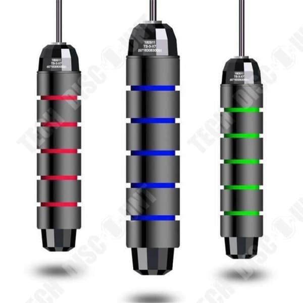 TD® Fitness Tillbehör - Bodybuilding, Justerbar Boxning Hopprep Gym Viktad Jump Speed Rap för vuxna - Svart Blu Typ