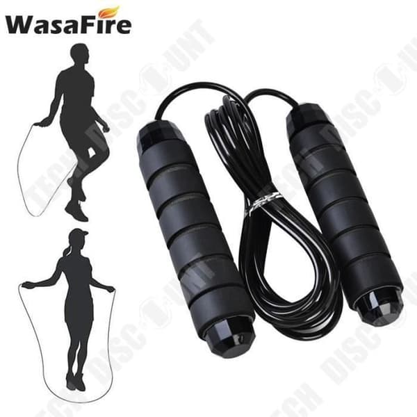 TD® Fitness Accessories - Styrketräning, Tangle Free Speed Jump Line med träningskullager och - Typ Red