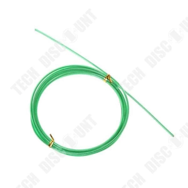 TD® Fitness Accessories - Bodybuilding, 3m Crossfit utbytbar stålkabel Speed Jump Ropes Hopping - Grön typ