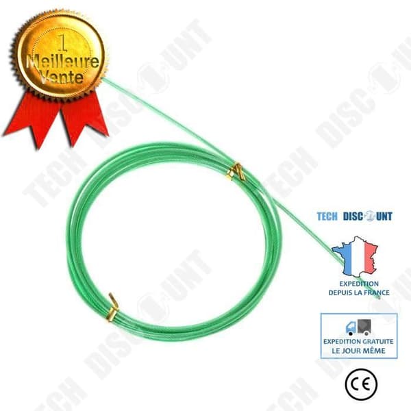 TD® Fitness Accessories - Bodybuilding, 3m Crossfit utbytbar stålkabel Speed Jump Ropes Hopping - Grön typ