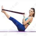 Miniatyrbild 3 av 4: TD® Fitness Elastiska band Motståndsbälte Yogasele Träningstillbehör för träning (Rosa)-90x4cm