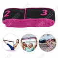 Miniatyrbild 4 av 4: TD® Fitness Elastiska band Motståndsbälte Yogasele Träningstillbehör för träning (Rosa)-90x4cm