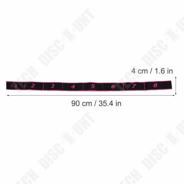 TD® Fitness Elastiska band Motståndsbälte Yogasele Träningstillbehör för träning (Rosa)-90x4cm
