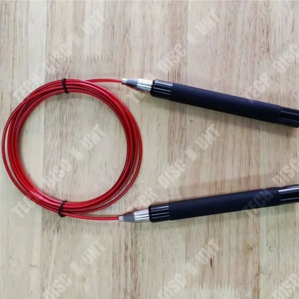 TD® Dubbellager silikonhandtag boxning träning löphopprep vuxen fitness träning tråd hopprep