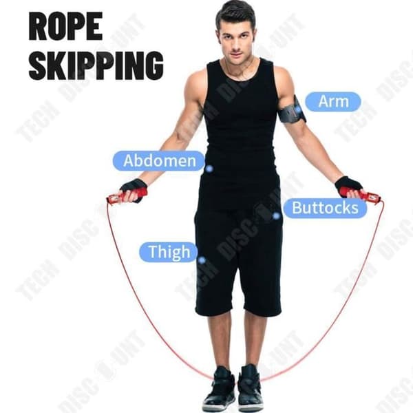 TD® Hopprep Räkna Smart Timing Student PVC Vuxen Fitness Sportartiklar Röd