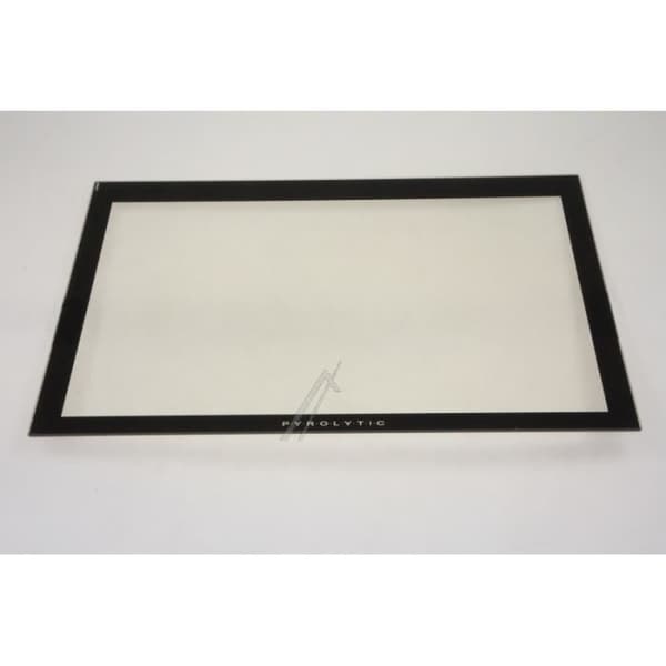 Innerdörrsglas (klämma) för ugn - Brandt, Sauter, De Dietrich - 72X0275, AS0005628 - Vit - Blandat