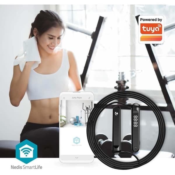 Hopprep - NEDIS - Svart - Bluetooth - LED-display - 3,00 m