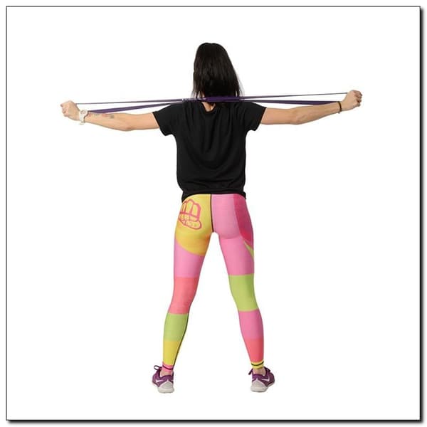 HMS Fitness GU05 SET träningsband Gummi Svart, Lila, Röd, Gul