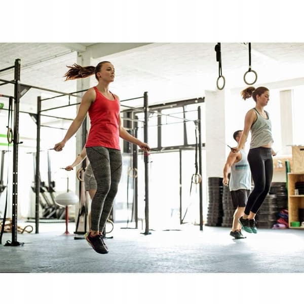 HOPPREP I STÅL MED KUGER CROSSFIT JUSTERING Blå