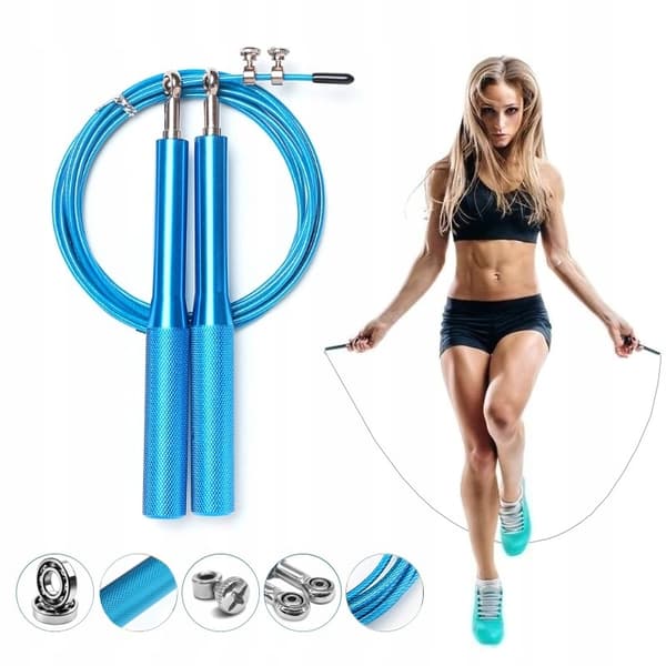 STÅLSJIPPETOV MED LEJER CROSSFIT JUSTERING Blå