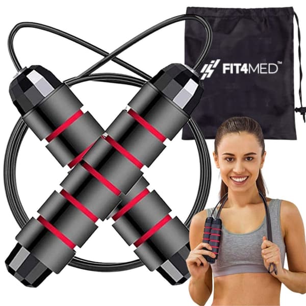 CROSSFITS HOPPREP I STÅL MED KUGER FIT4MED