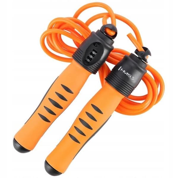 HMS SK12 Crossfit Hopprep | Replängd 275 cm | Orange | Lätt hopprep | Utrustad med en disk