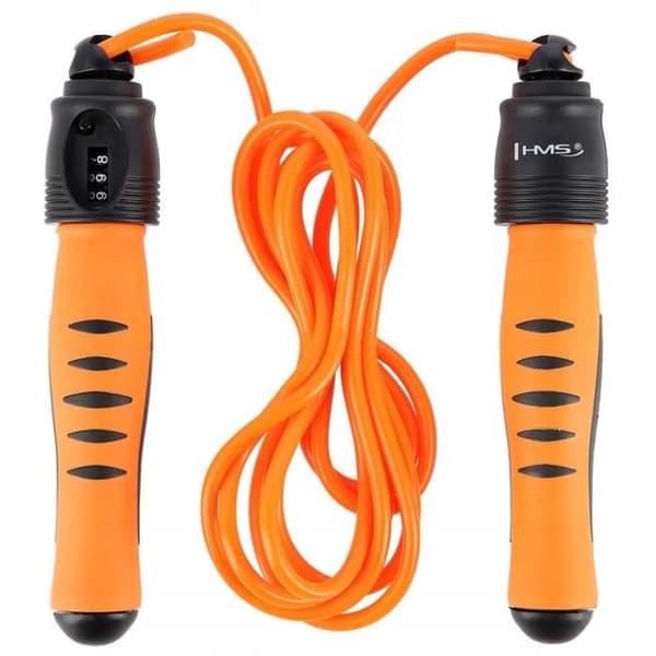HMS SK12 Crossfit Hopprep | Replängd 275 cm | Orange | Lätt hopprep | Utrustad med en disk