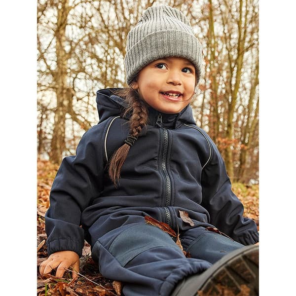 Name It Jumpsuit Alfa Softshell Solid Blå 24 Months