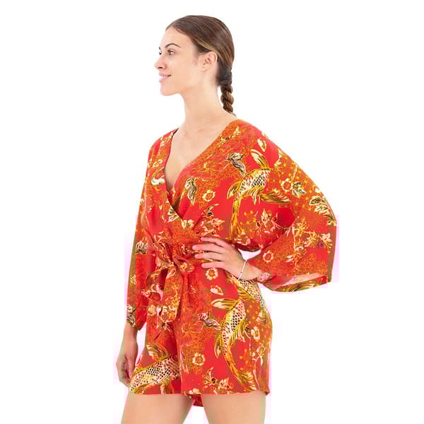 Superdry Leikkipuku Vintage Kimono Oranssi S Nainen