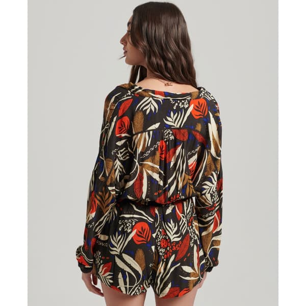Superdry Romper Vintage Beach Svart 2XS Kvinna