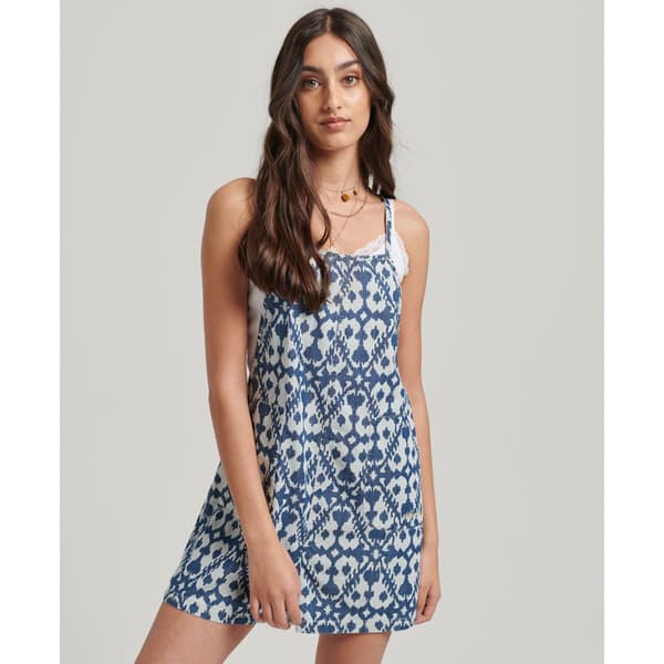 Superdry Romper Vintage Woven Blå L Kvinna
