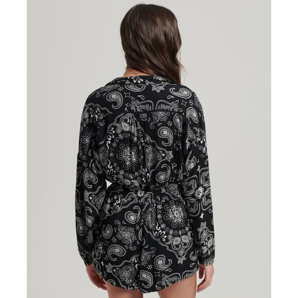 Superdry Romper Vintage Beach Svart XL Kvinna