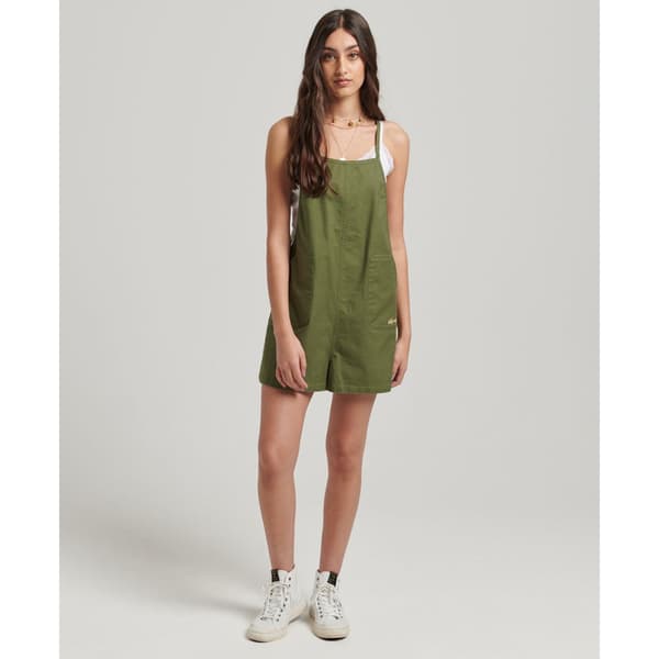 Superdry Romper Vintage Woven Grøn M Kvinde