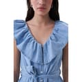 Miniatyrbillede 3 af 5: Salsa Jeans Romper Fit & Flare Macroprint C/shell Blå L Kvinde