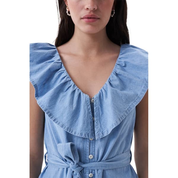 Salsa Jeans Romper Fit & Flare Macroprint C/shell Blå L Kvinde