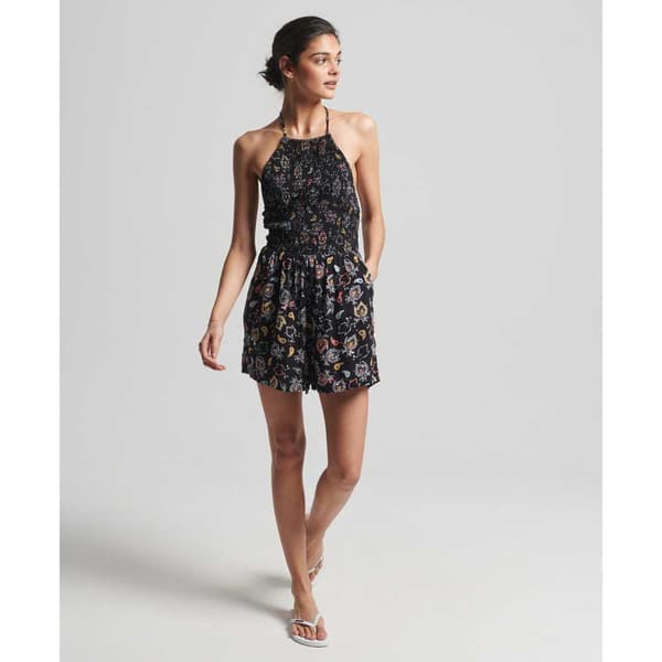 Superdry Romper Vintage Smocked Svart 2XS Kvinna