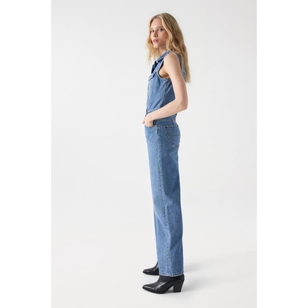 Salsa Jeans Jumpsuit Vintage Blå 28 / 32 Kvinna